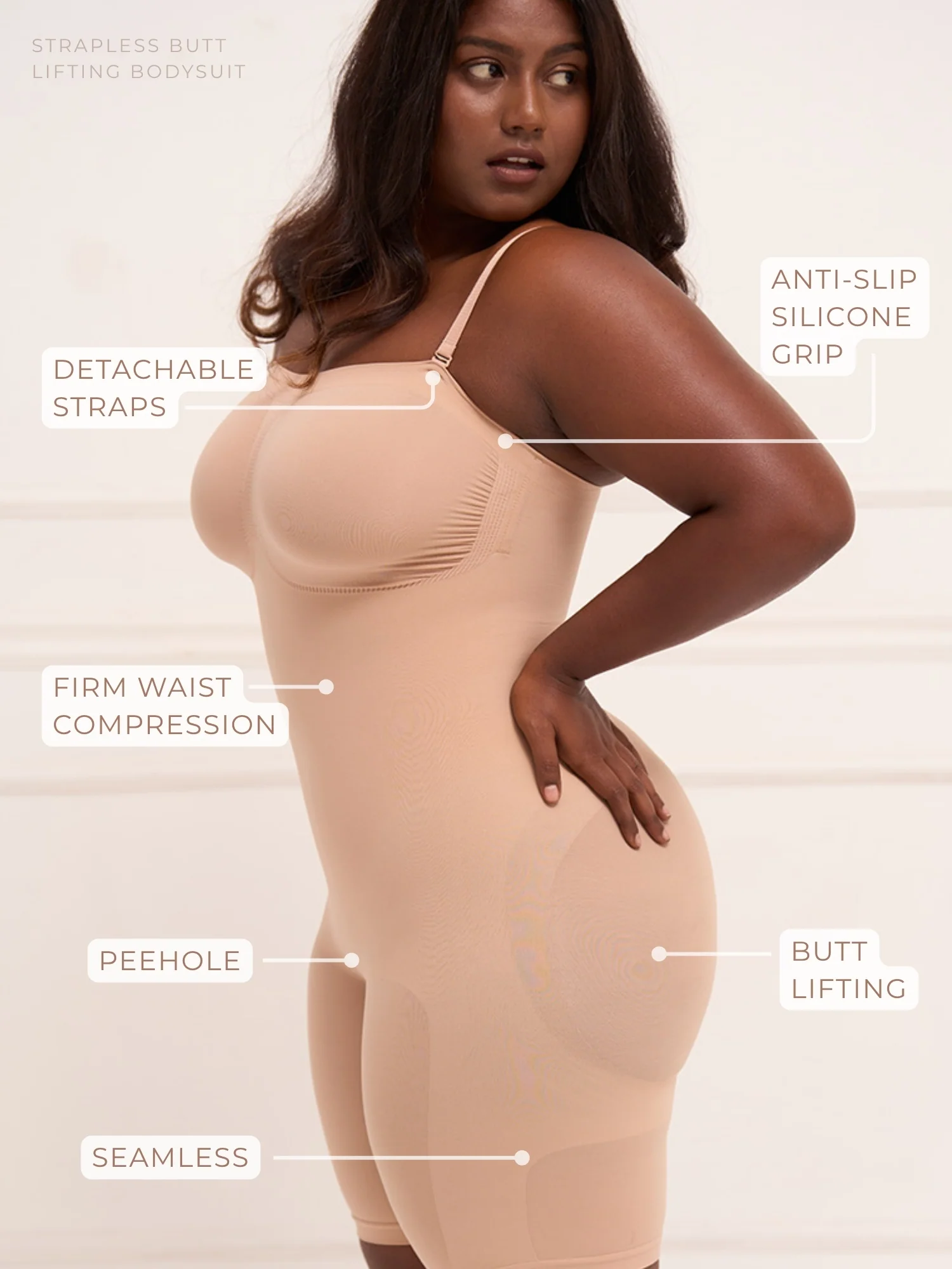 Strapless Butt Lifting Bodysuit - Image 21