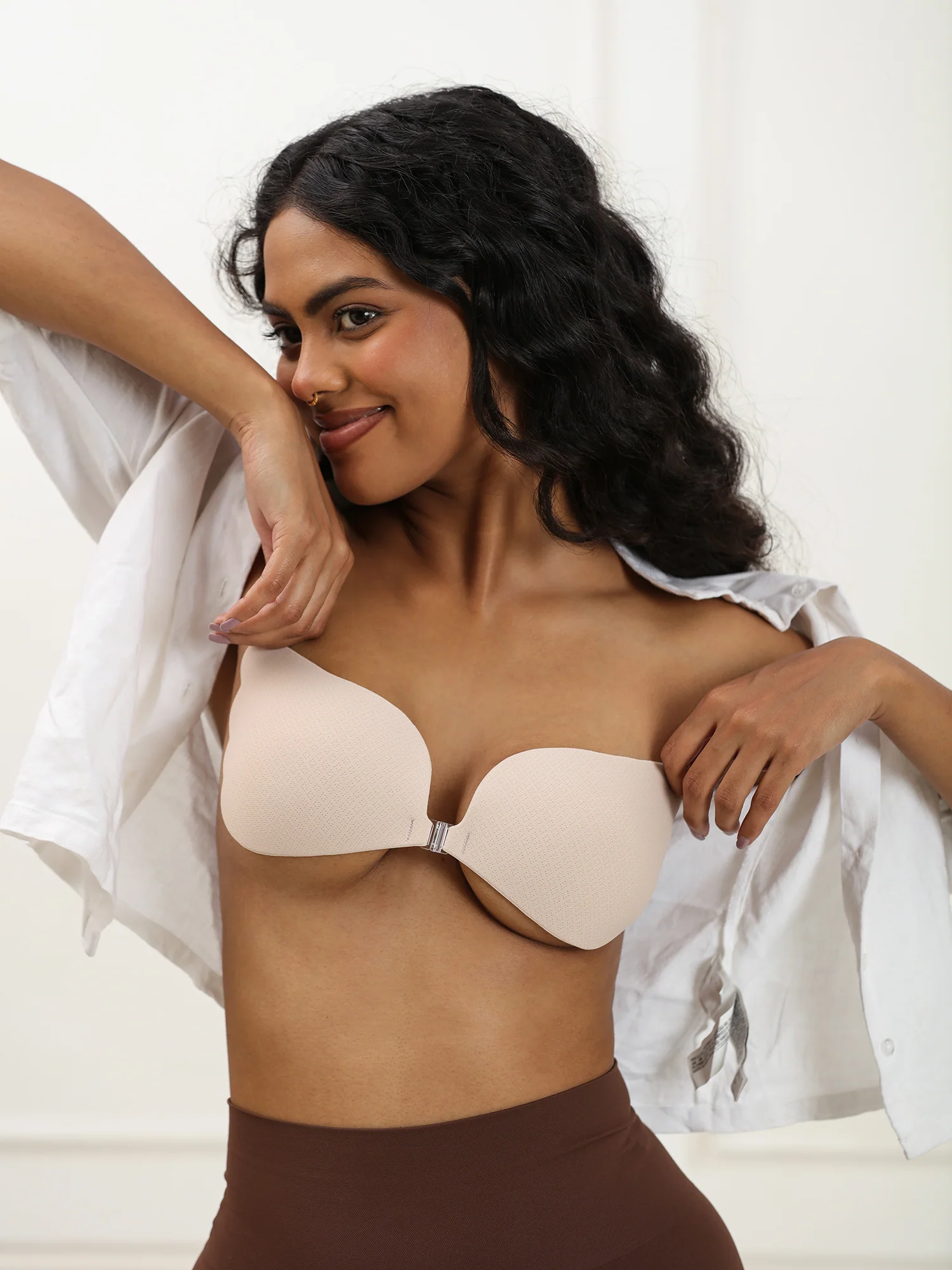 Adhesive Bra with Front Clip – Cotton, AirLock Glue, Extra Lift & Shape, Seamless Invisible Finish - Image 9